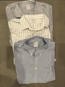 Sz 18 1/2 Brooks Brothers Dress Shirts - 3 