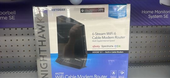NETGEAR Nighthawk AX2700 WiFi 6 Cable Modem Router