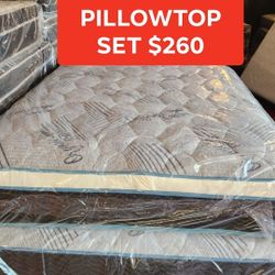 QUEEN Pillowtop Set 