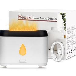 Flame Diffuser for Essential Oils, 200ml Ultrasonic Aroma Diffusers with Cool Mist, Aromatherapy