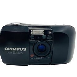 Olympus Stylus AF 35mm Point & Shoot Film Camera Black Vintage