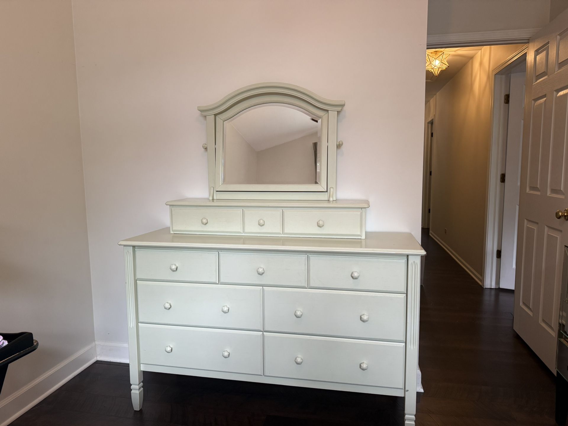 Sage Pottery Barn Kids Dresser W/Mirror EXCELLENT CONDITION!