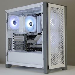 ALL WHITE CORSAIR CUSTOM PC RX 9070XT / RTX 5070