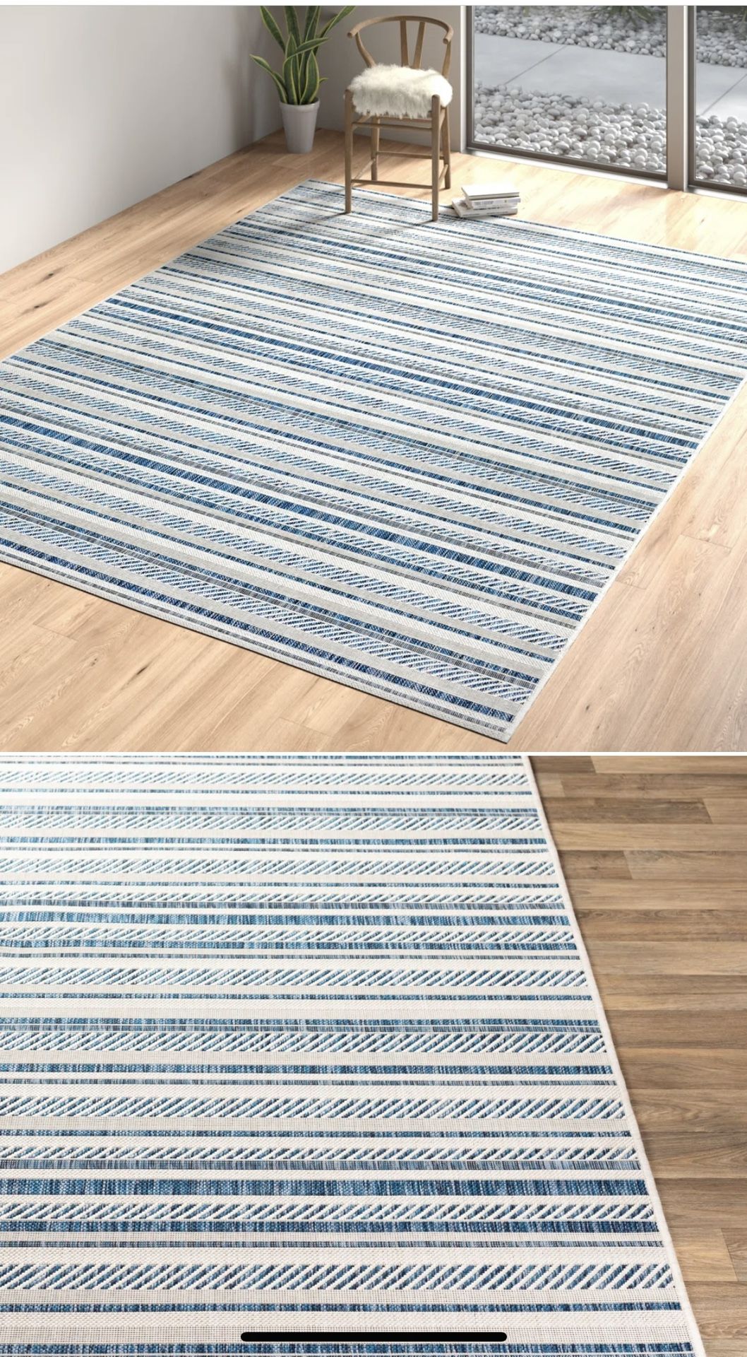 Indoor/ outdoor Rug 6’7” x 9’