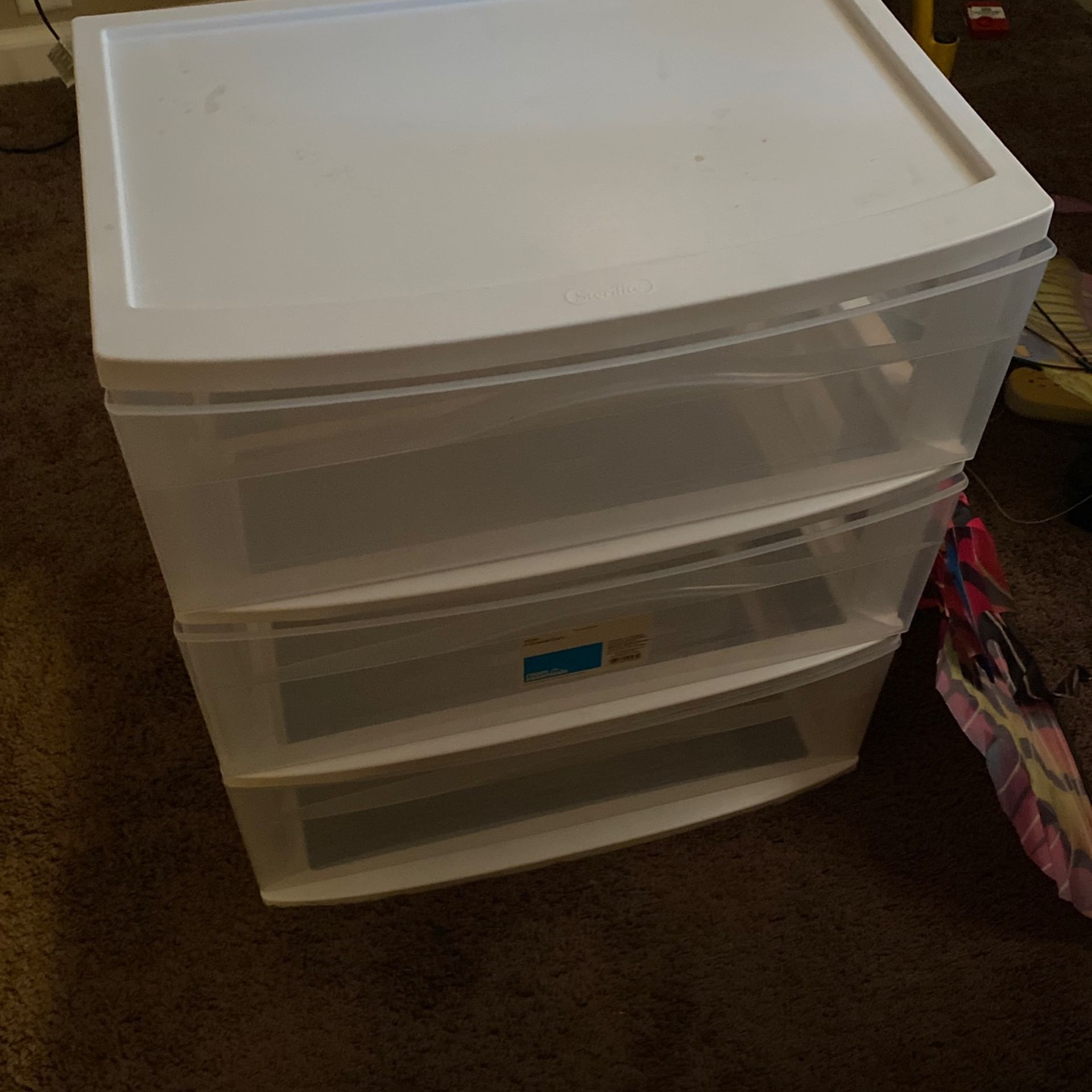 Plastic 3 drawer Container