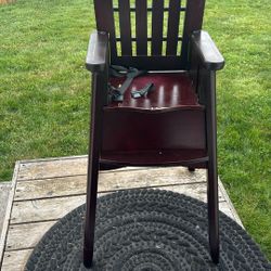 Solid Wood Eddie Bauer High Chair 