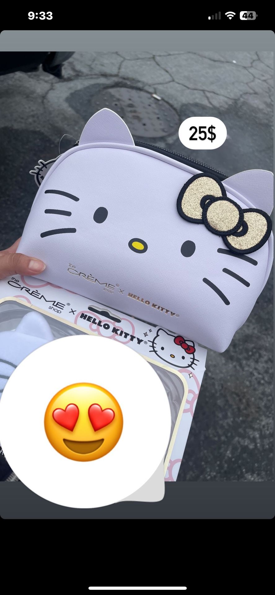 Hello kitty cosmetics bag