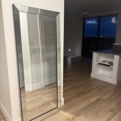 Full Body Mirror New For Floor Or Can Be Hung Up