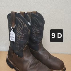 Thorogood Work Boot Size 9 D STEEL SQUARE TOE 