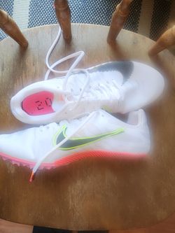Nike Track Spikes White Pink Neon