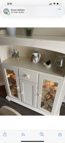 White Wooden Hutch 