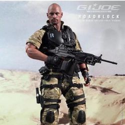 Roadblock GI Joe hot toys 1/6 scale figure sideshow