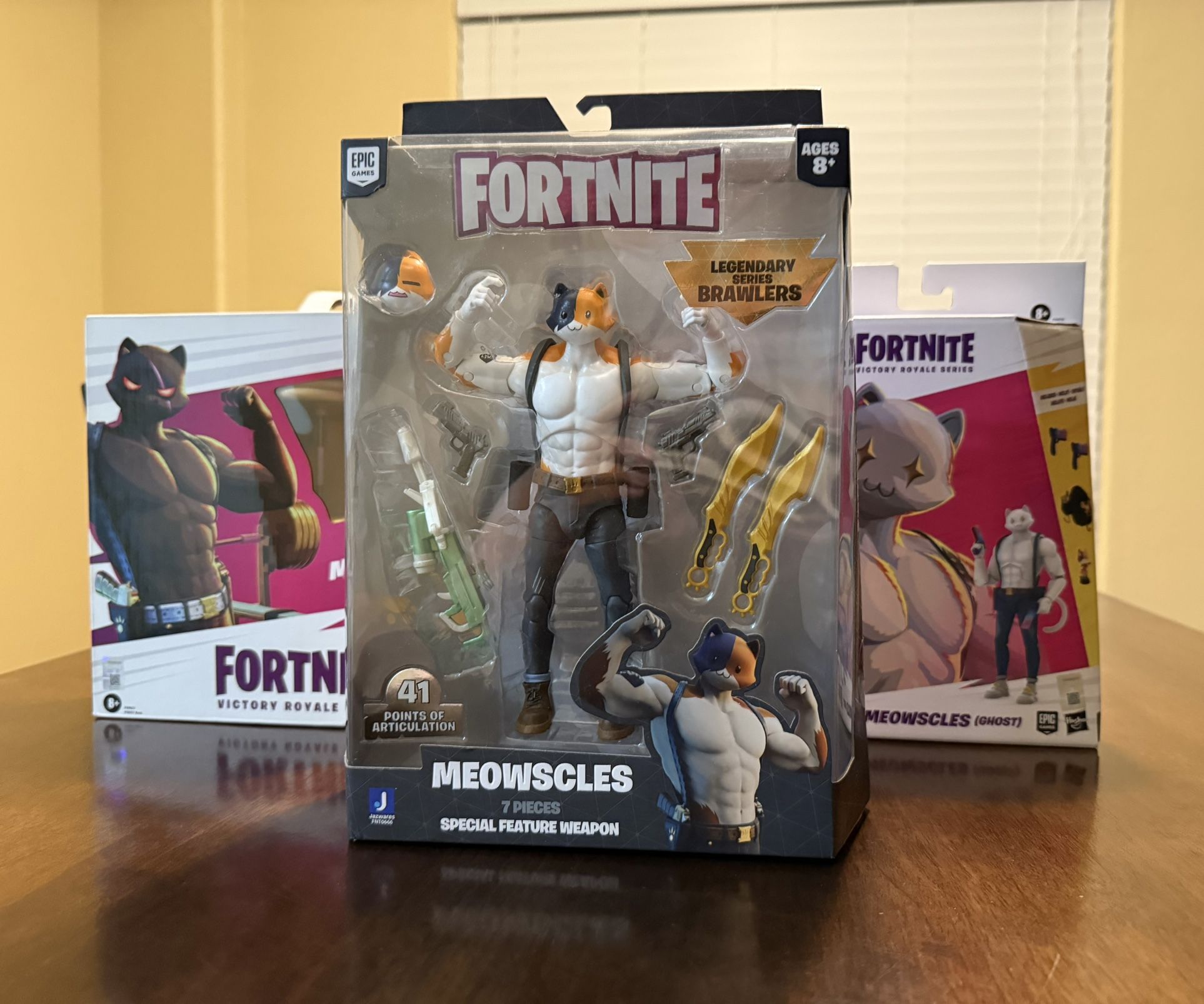 (Rare) Fortnite Meowscles Action Figure set 