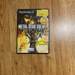 Metal Gear Solid 3 Snake Eater Ps2