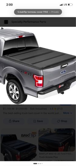 Bakflip tonneau cover for f150