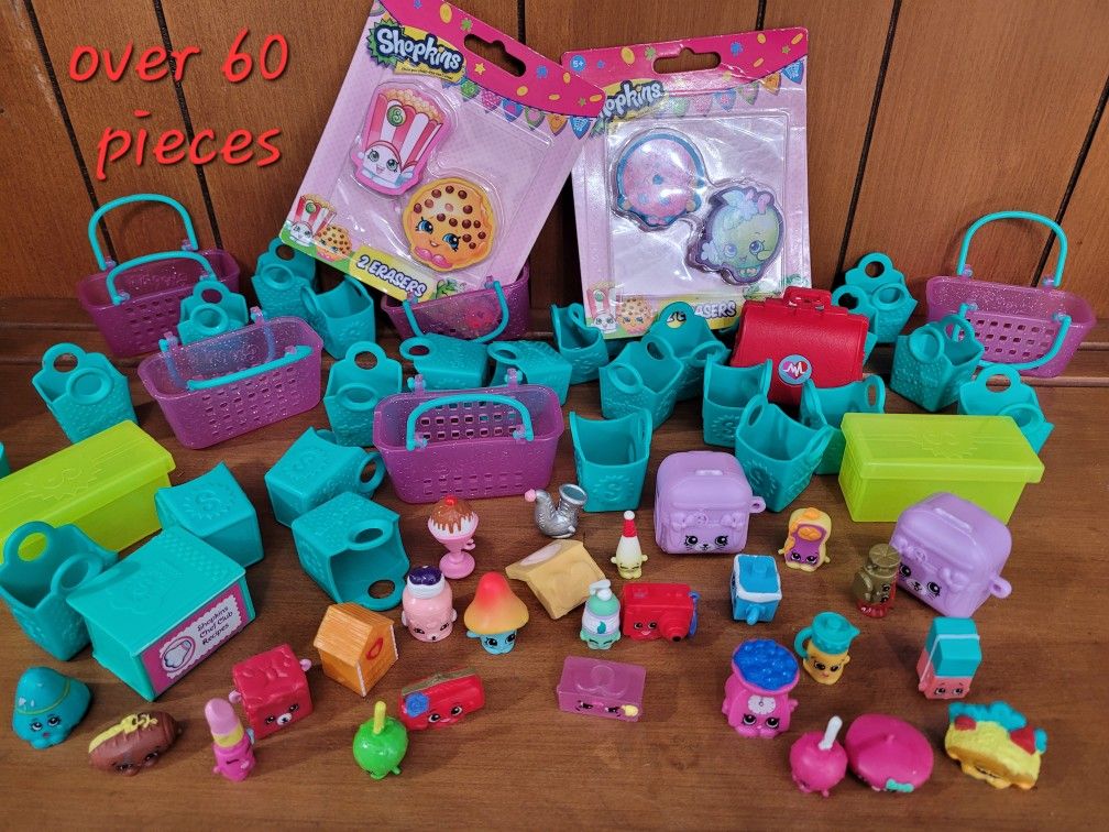Shopkins 60 Pc Assorted Toy Lot