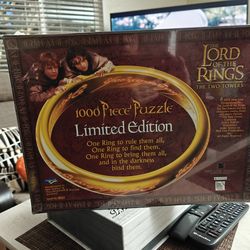 Rare NEW Lord of the Rings: The Two Towers 1000pc Puzzle - Limited Edition