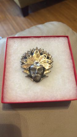 Vintage Venetian Mask Brooch