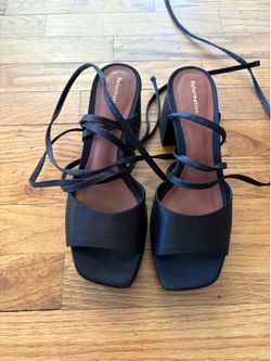 Reformation Magda Ankle Tie Platform