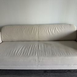URGENT MOVE-OUT SALE – IKEA 3-Seat Sofa (Beige) – PICKUP ASAP