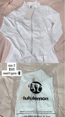 white lululemon defined jacket(NEED GONE)
