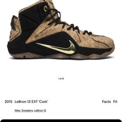 Lebron King Cork 12s size 11