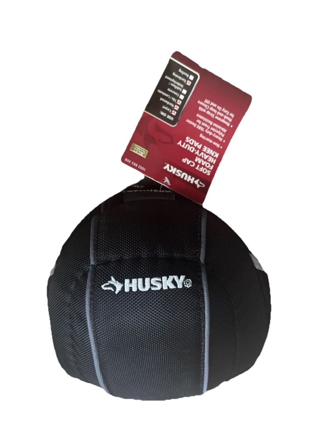 Husky Fabric Cap Foam Non-Marring Knee Pads NEW