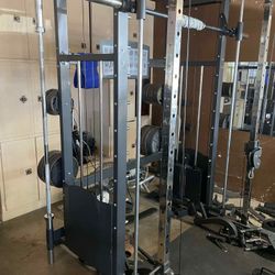 Smith Machine With Two 210lbs Stacks 