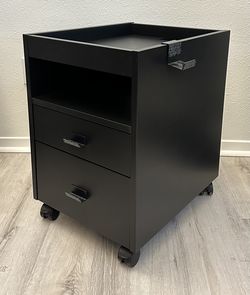 IKEA UPPSPEL Gaming Drawer unit on casters, black, 15 3/4x22 7/8 "