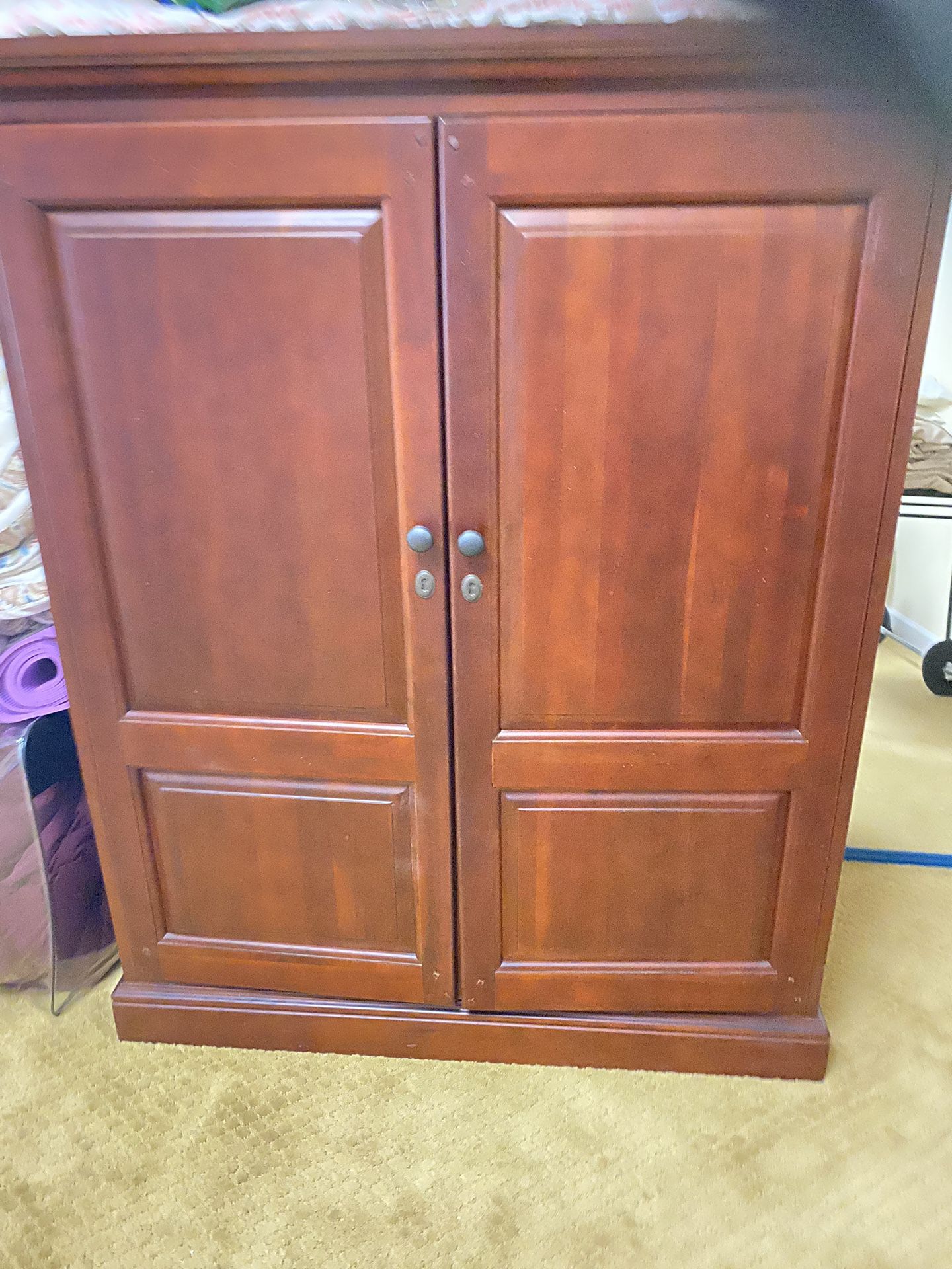 Hooker solid Wood TV/Storage Cabinet  ($75 OBO)
