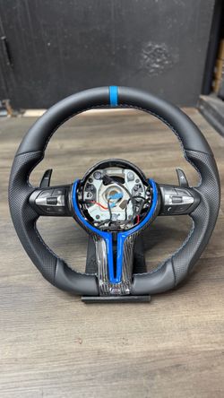 BMW CARBON FIBER STEERING WHEEL NEW