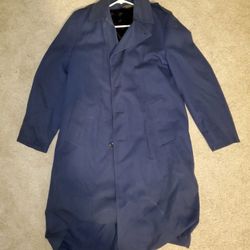 Military Overcoat with Zipout Fur Lining