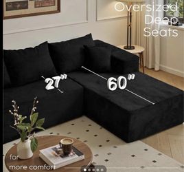 Black Frome Couch Set