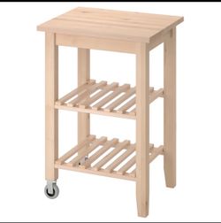WOOD KITCHEN CART