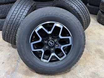 FREE DELIVERY (5) 2025 Ford Bronco Wheels Bridgestone Dueler A/T 255/70/18 95% 6x5.5 Ford Ranger