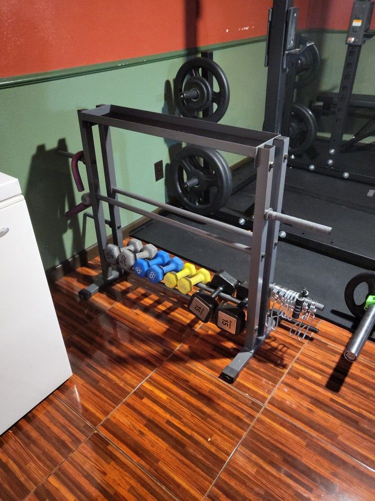 Weights And Weight Rack