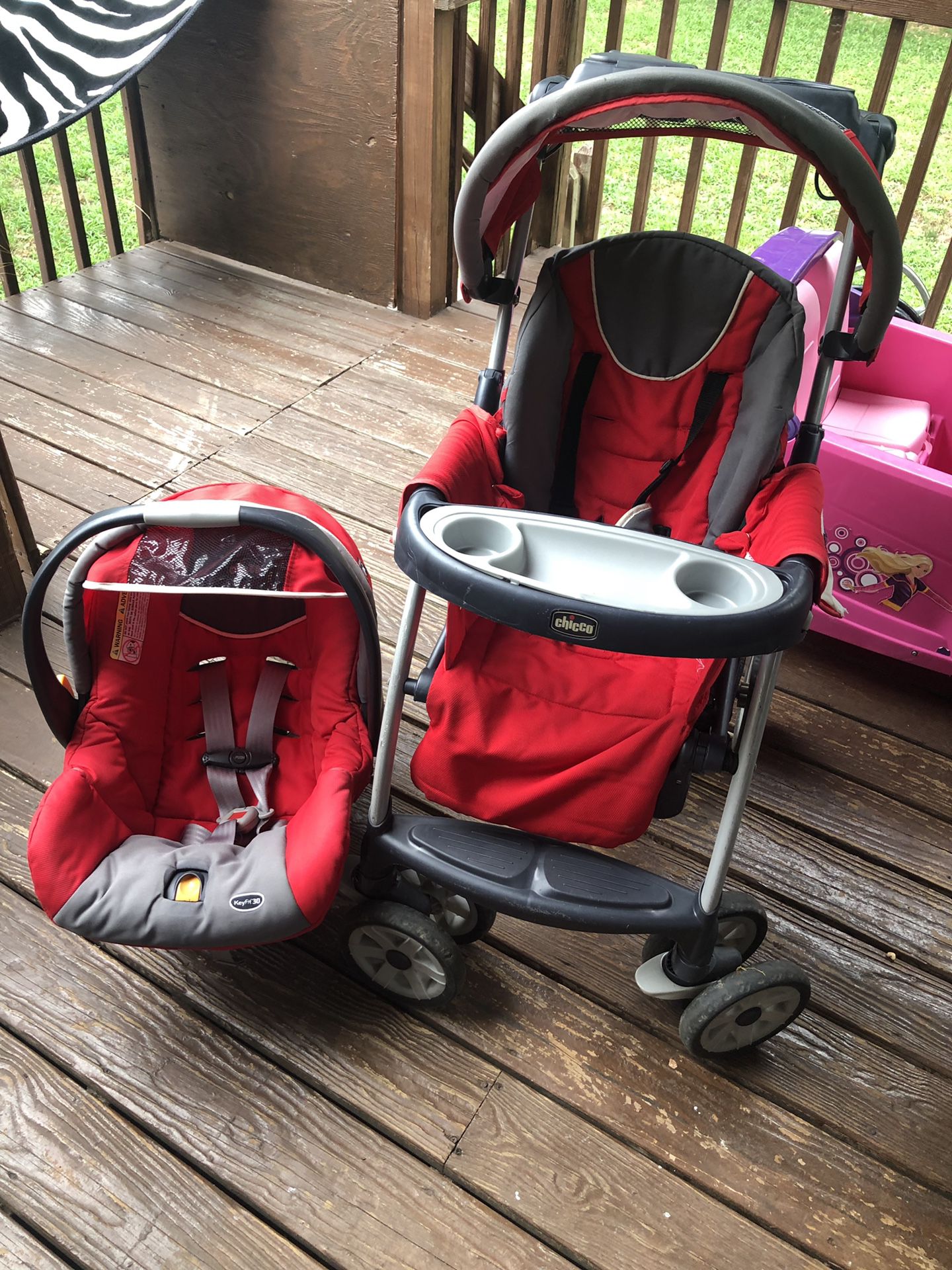Chicco baby car seat and stroller