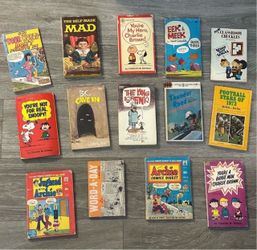 Vintage Paperback Digest Comic Lot Snoopy charlie Brown Archie Mad Magazine 1970s