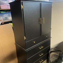 Large Black Dresser 
