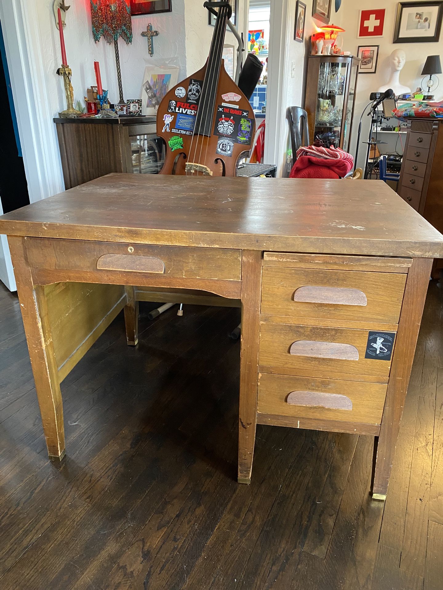 Vintage wood desk!