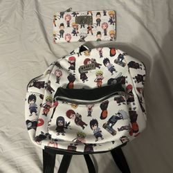 Naruto Backpack and Wallet