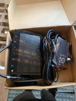 Back up monitor with wiring harness and control