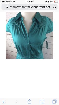 Alfani Blue Green Dress