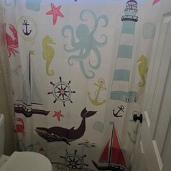 Shower Curtain With Hooks