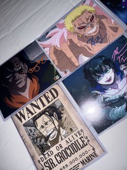 SIGNED 8 X 10 Anime Prints + Certs