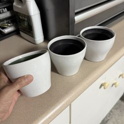 3 Ceramic Pots