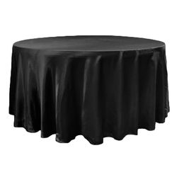 Round Satin Tablecloth 