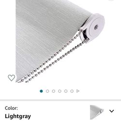 Albright Roller Blind, light Gray, 36”w-72”h