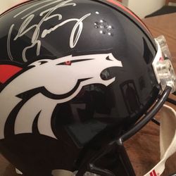 Peyton Manning sign helmet . Brand New