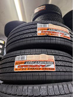 225/65/17 Arroyo all season 4 new tires installed and balanced ✅ we do Aligment  🔥